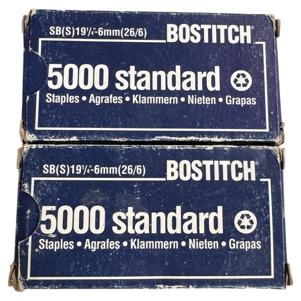 Bostitch SBS19 1/4" 6mm CP & Associated H1-A101 Standard‎ Staples 5000